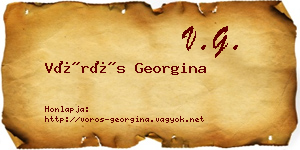 Vörös Georgina névjegykártya
