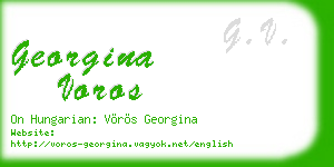 georgina voros business card